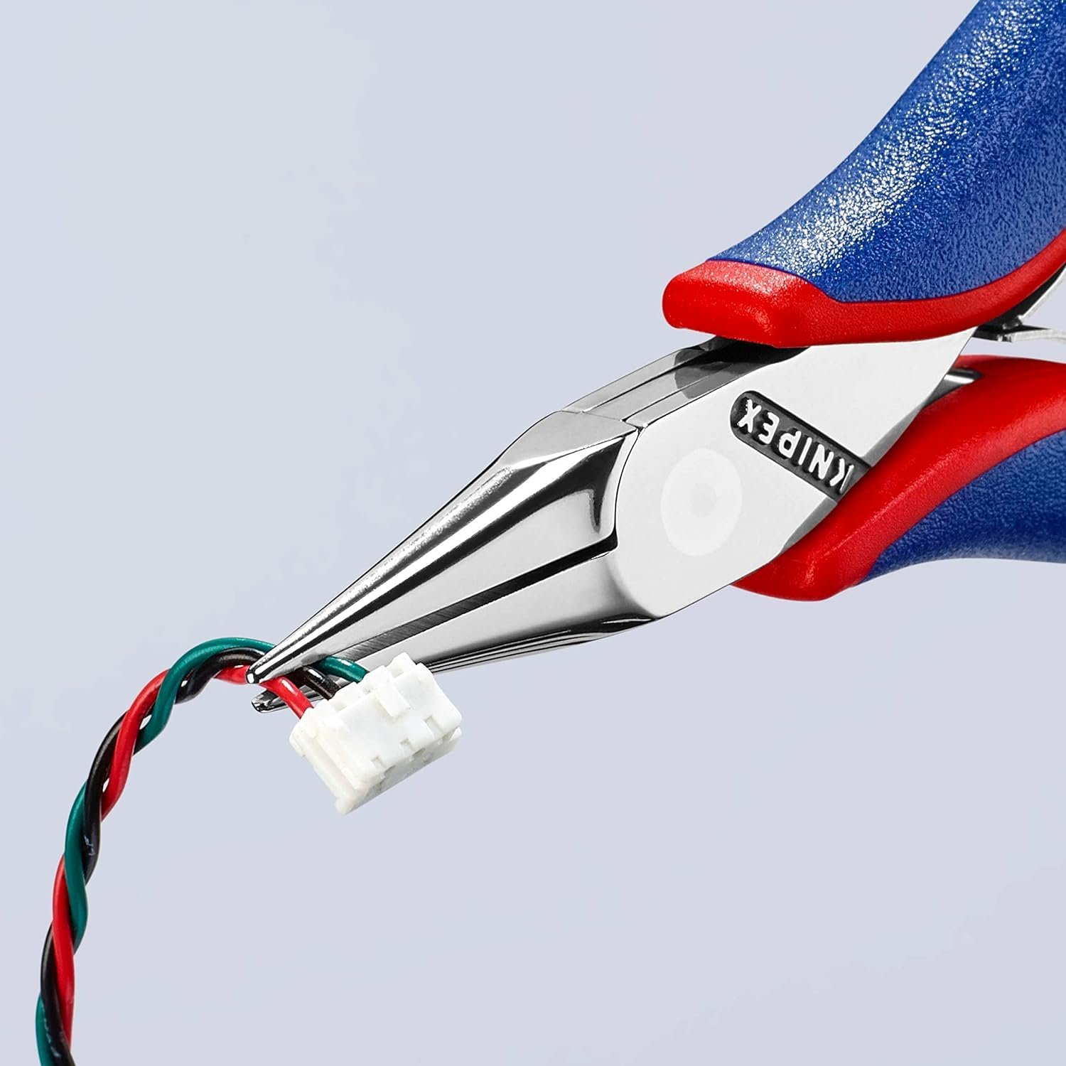 Плоскогубцы для электроники KNIPEX / С торцевым соединением и многокомпонентными ручками / 115 мм, фото №4