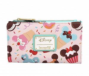 Кошелек Loungefly Mickey and Minnie Mouse Sweets Flap, Розовый - Фото 1