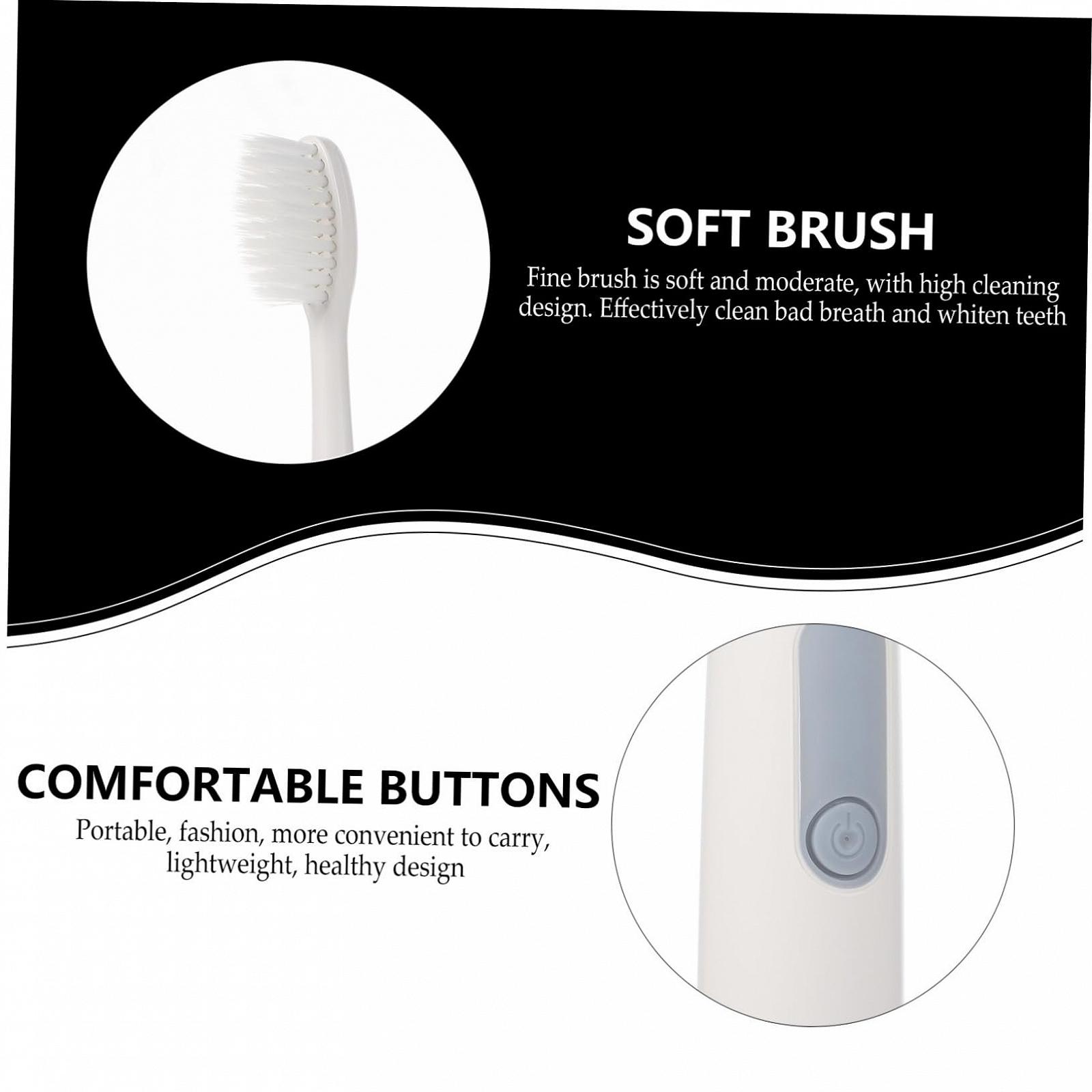 Набір електричних зубних щіток Gatuida 3 шт. дитячі дорожні Кольори землі, фото №9