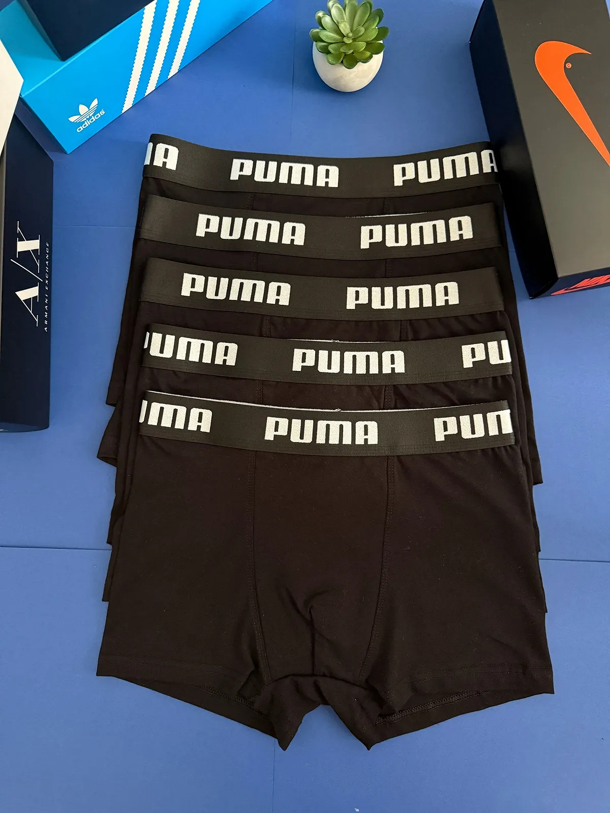 Мужские трусы-боксеры PUMA черные Пума, фото №4