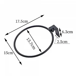 Держатели для цветочных горшков Кольца Набор 3 шт 6 дюймов Настенные Черные synthetic.ua - Фото 1
