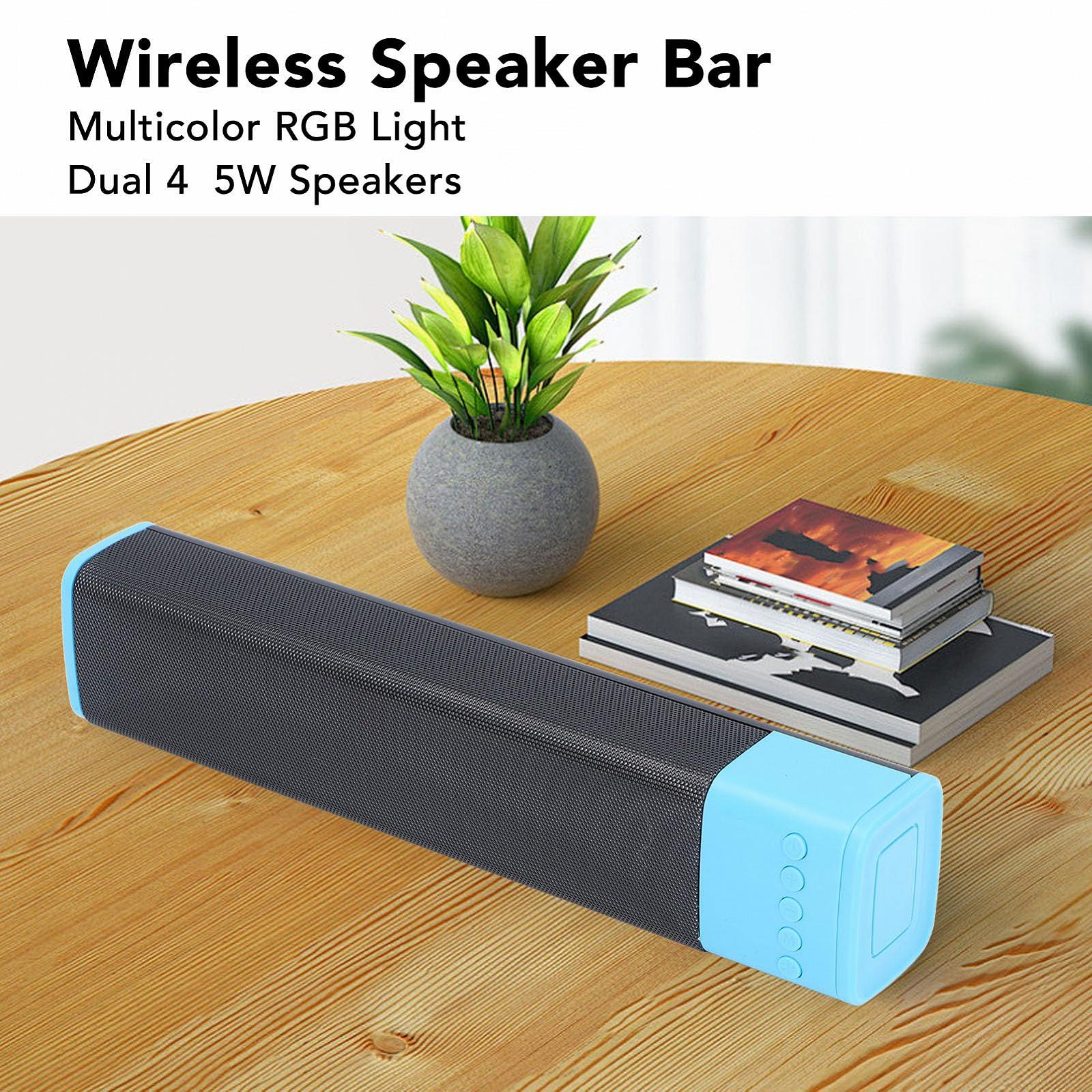 Soundbar VBESTLIFE RGB 2.0 Channel Multicolor BT USB AUX для Laptop Phone (Blue), фото №2