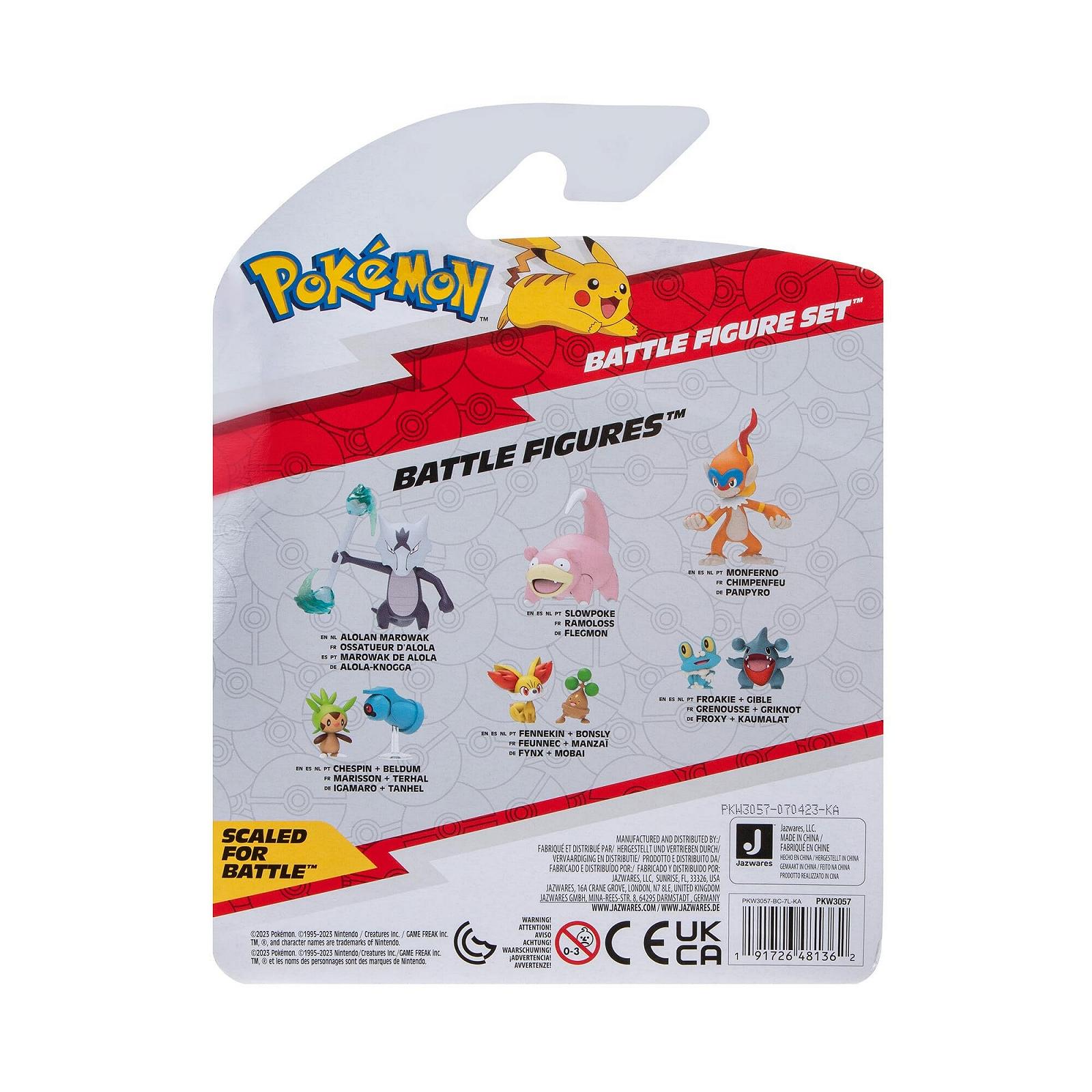 Набір фігурок для битв Pokémon Piepi, Tanhel, Leek Zelot, 5 см, 7,5 см, фото №6