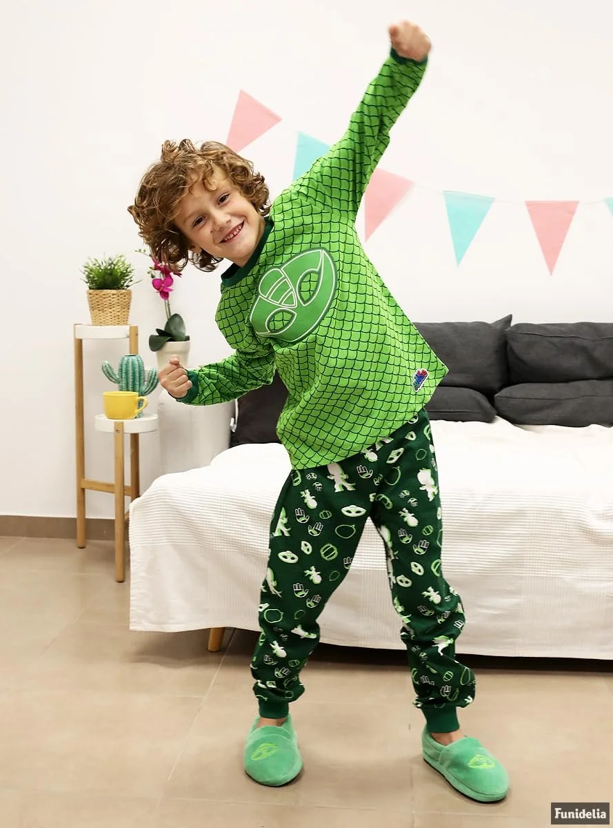 Піжама Funidelia Геко PJ Masks для хлопчиків Мультфільм Зелений, фото №5