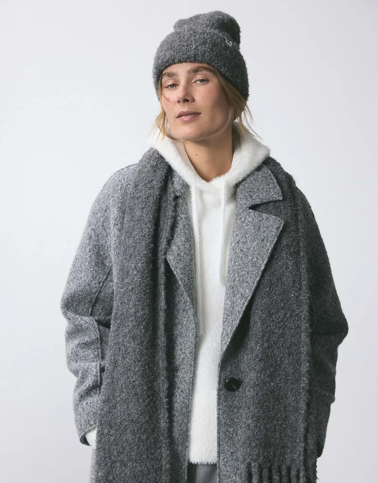 Пальто OPUS Hannie Женское в стиле Boulcé, фото №6 Пальто OPUS Hannie Женское в стиле Boulcé, фото №6