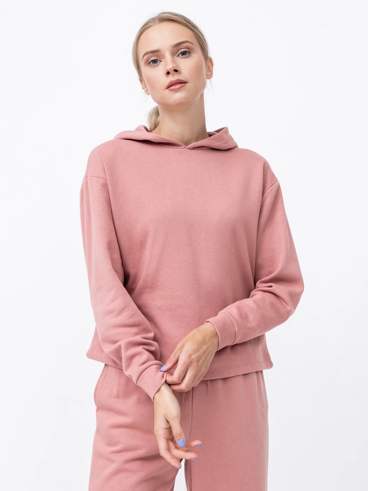 Світшот ONLCOMFY LIFE L/S HOOD SWT 15236616-Ash Rose ONLY  XS, фото №1