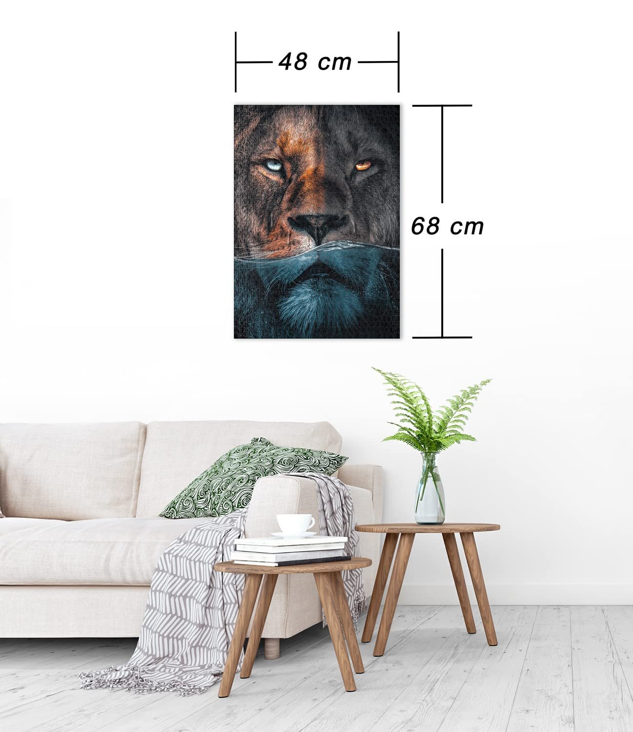 Пазл Ulmer Puzzleschmiede Fire & Water 1000 элементов Лев, фото №3