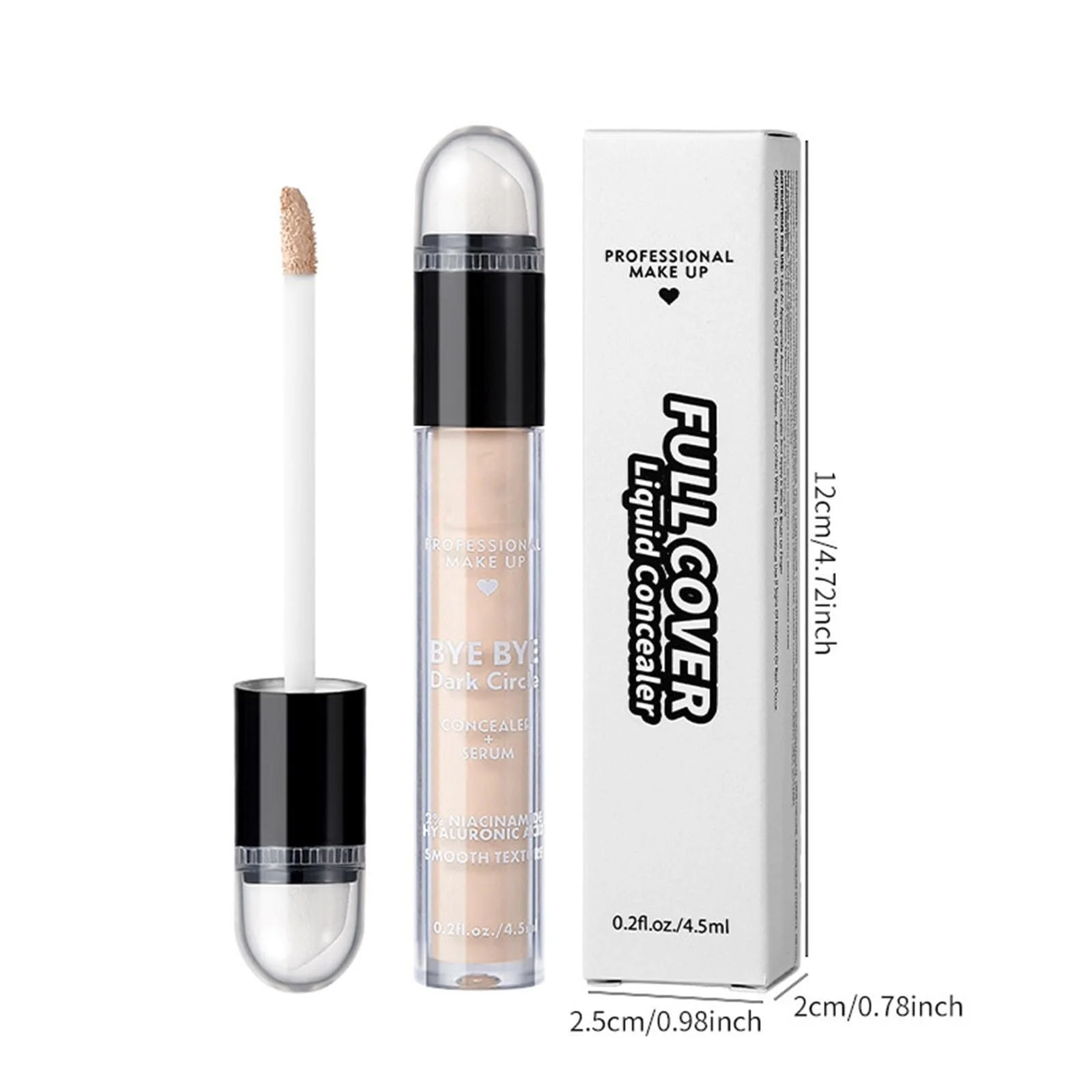 Консилер Проти темних кіл та недоліків, консилер для покриття плям, рідкий консилер для освітлення, фото №3