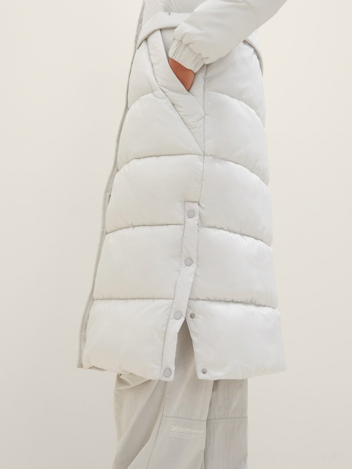 Куртка Puffer coat with a hood 1037596ХХ32253 Tom Tailor Білий XS, фото №3