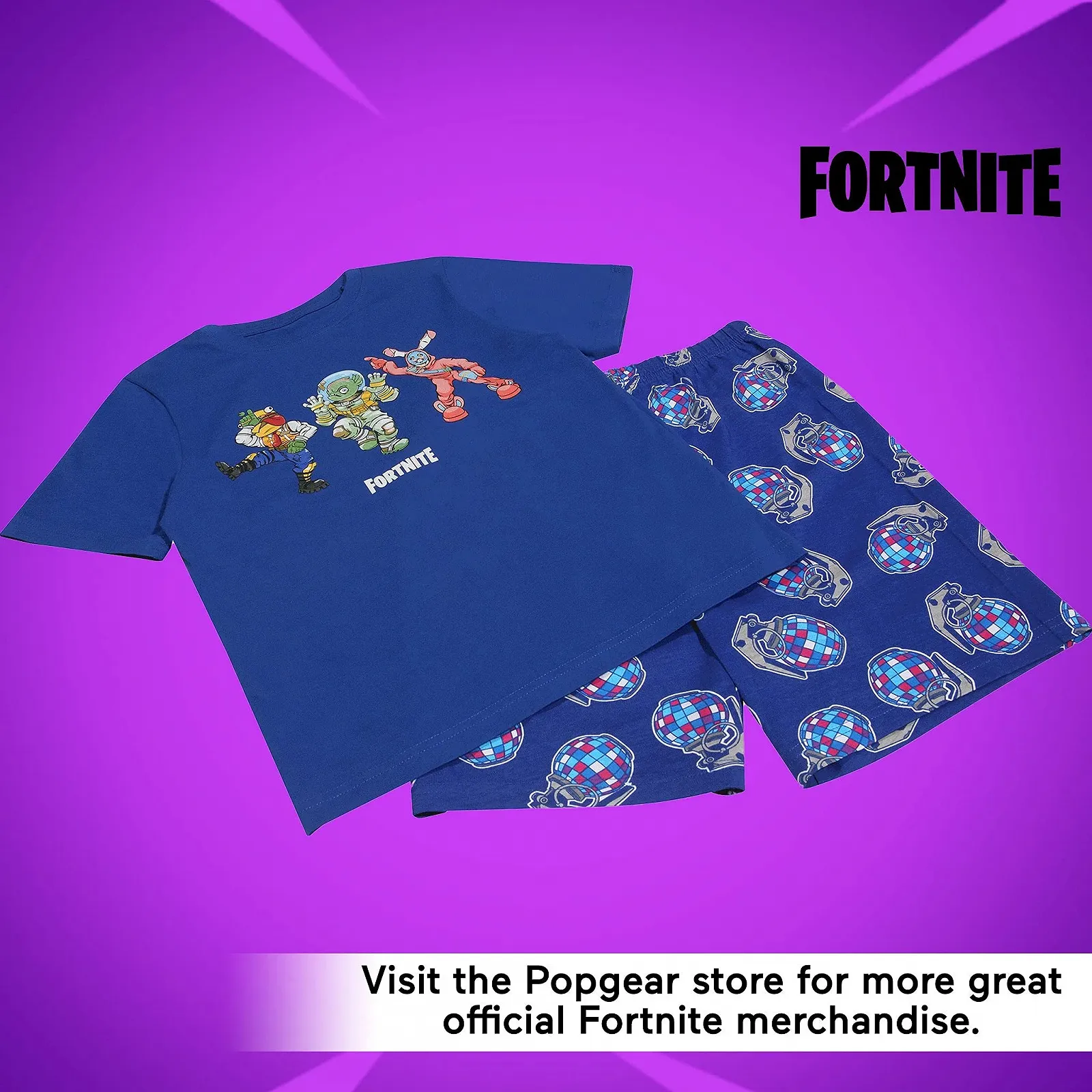 Коротка піжама Fortnite Beef Boss Leviathan and Rabbit Raider, дитяча, фото №5