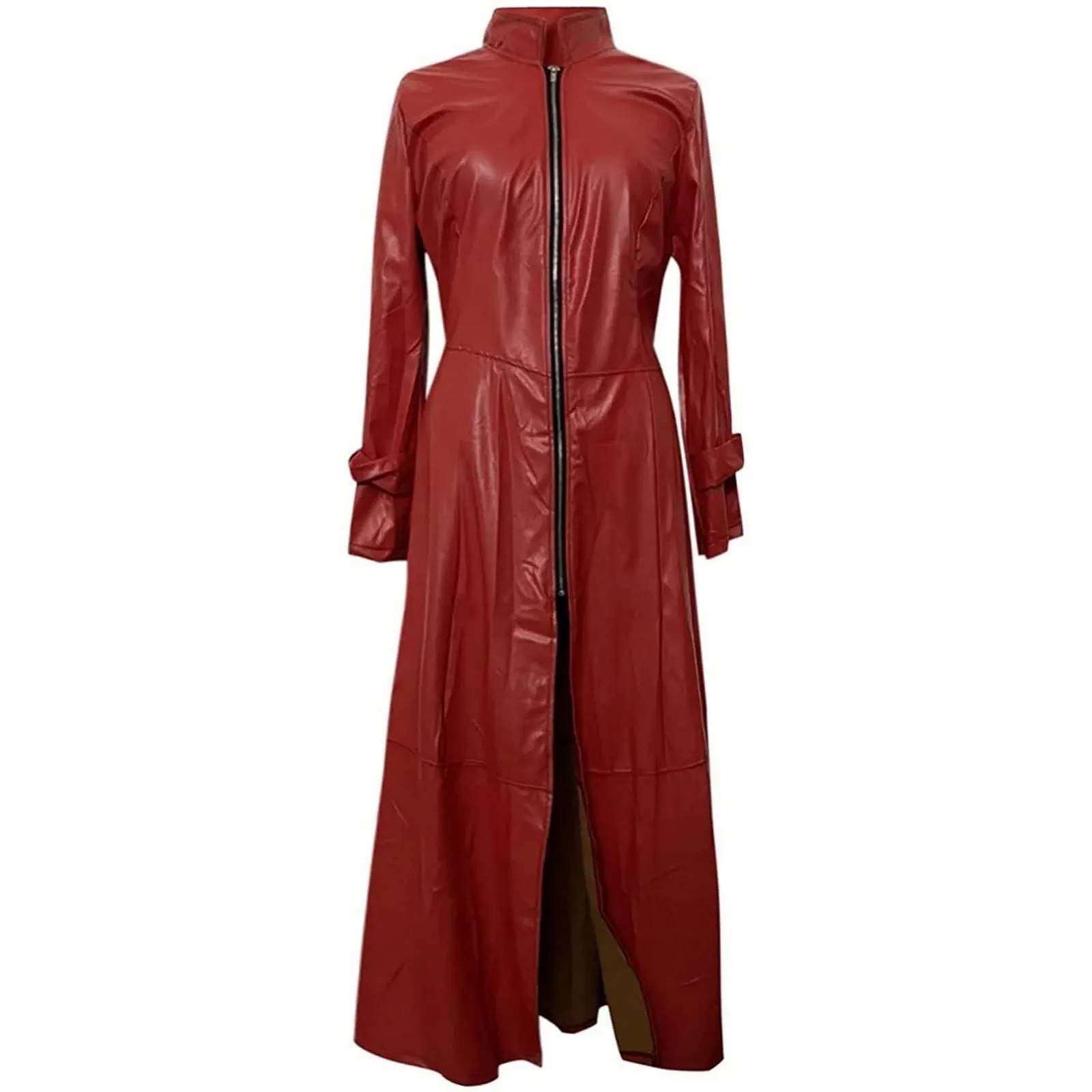 Тренч зі штучної шкіри Hebezn Жіночий, фото №2