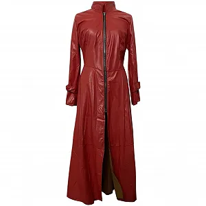 Тренч из искусственной кожи Hebezn Женский synthetic.ua - Фото 1