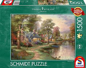 Пазл Schmidt Spiele Thomas Kinkade 57452 At the Lake 1500 элементов цветной - Фото 1
