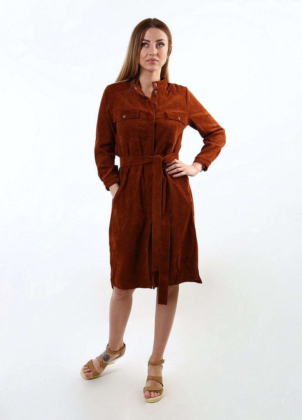 Платье inDresser L Коричневый (IN-F0280В064Д-Brown), фото №4