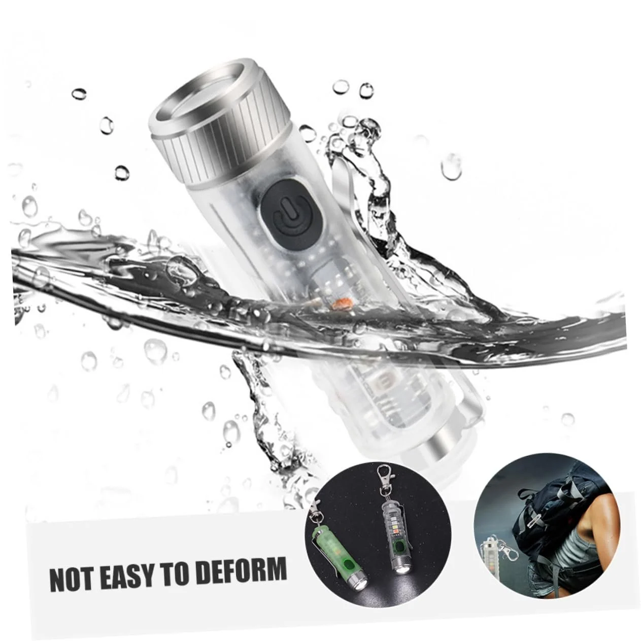 Міні Ліхтарик Брелок Toyvian з Регульованим LED Світлом та Режимами Освітлення для Кемпінгу, Активного Відпочинку та Надзвичайних Ситуацій, фото №5