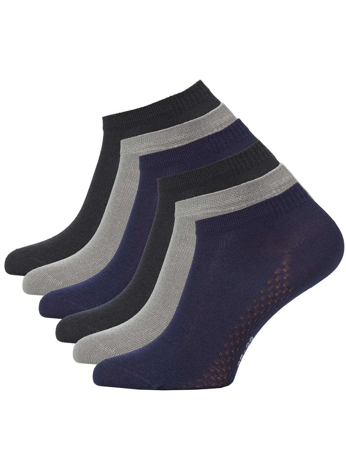 Носки Cotton Prime Trainer Мужские Женские Унисекс - 6 пар коротких спортивных носков из бамбуковой вискозы для ежедневного использования и спорта, фото №1