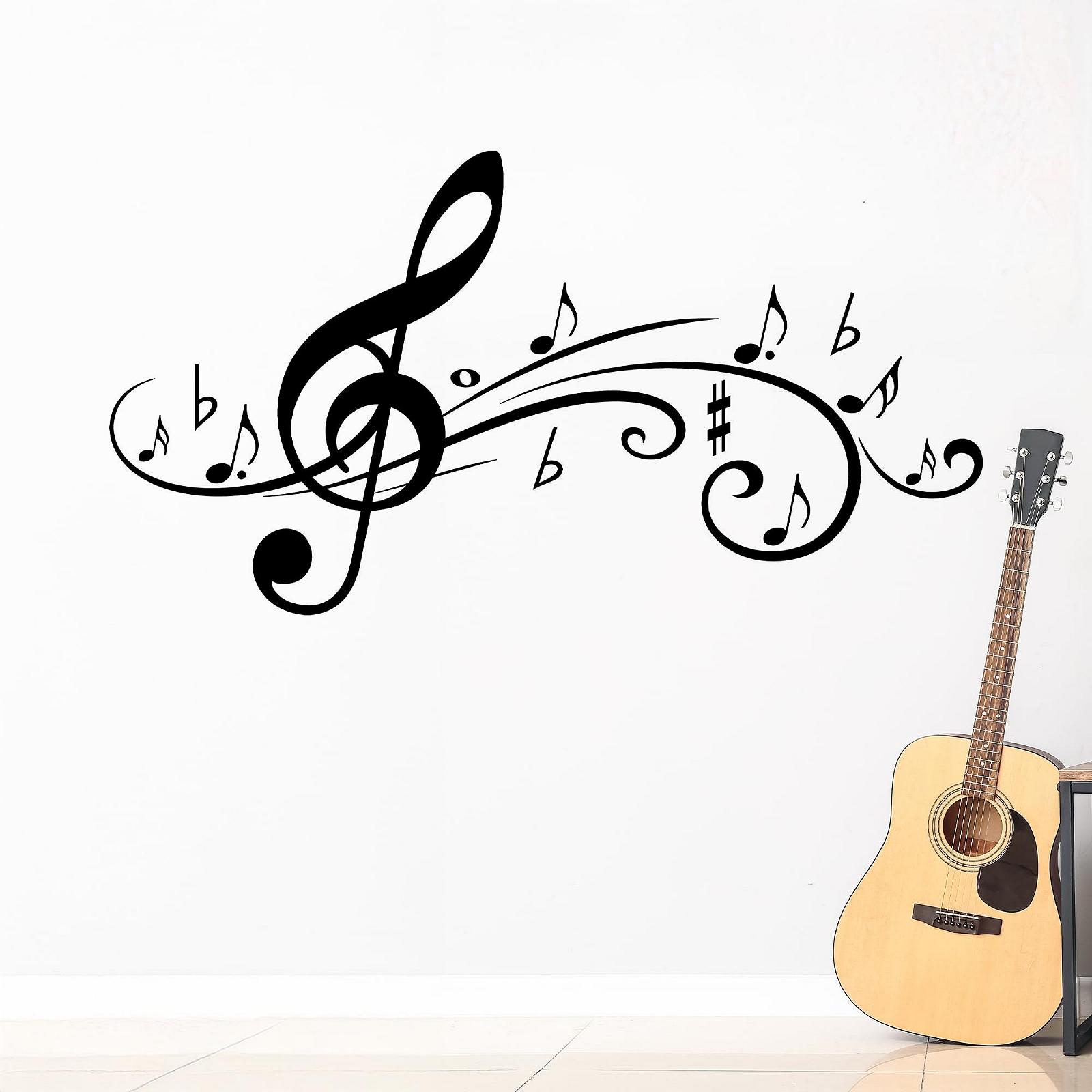 Наклейка на стіну GRAZDesign Music Keys 94 x 50 см чорна, фото №1 Наклейка на стіну GRAZDesign Music Keys 94 x 50 см чорна, фото №1