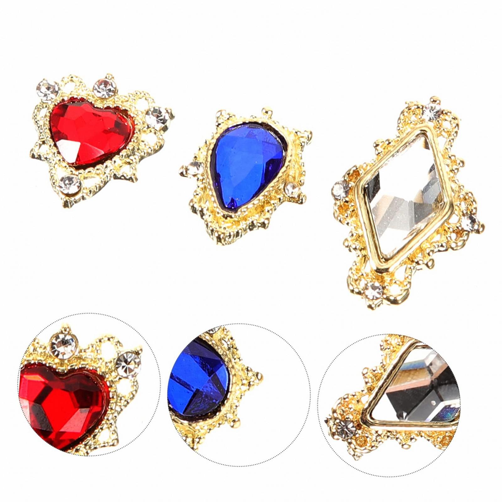 Стразы для ногтей Healvian 30 шт. Подвески для ногтей, камни для маникюра, маленькие стразы для нейл-арта, фото №6