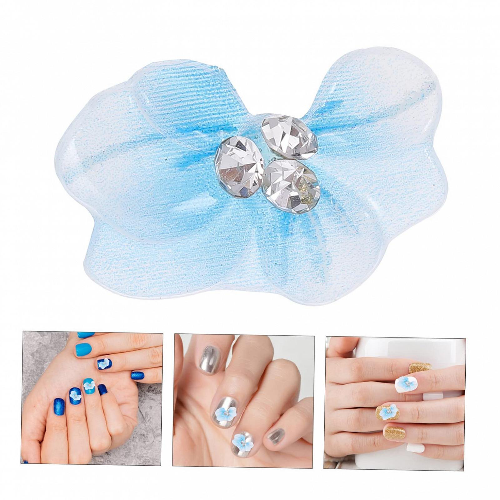 PLAFOPE Набор из 10 шт., аксессуары для ногтей, аппликации для скрапбукинга, стразы для ногтей, изготовление ювелирных изделий, украшения для ногтей в виде цветов с плоской задней частью, наклейки для ногтей в виде цветов, аксессуары для ногтей, смола, фото №6