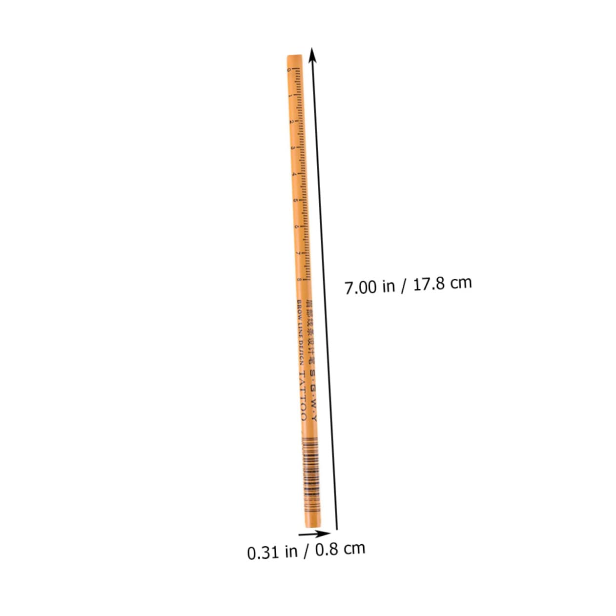 Косметичний олівець для брів HONMEET Eyebrow Pencil Pens Brown Lady Wooden, фото №2