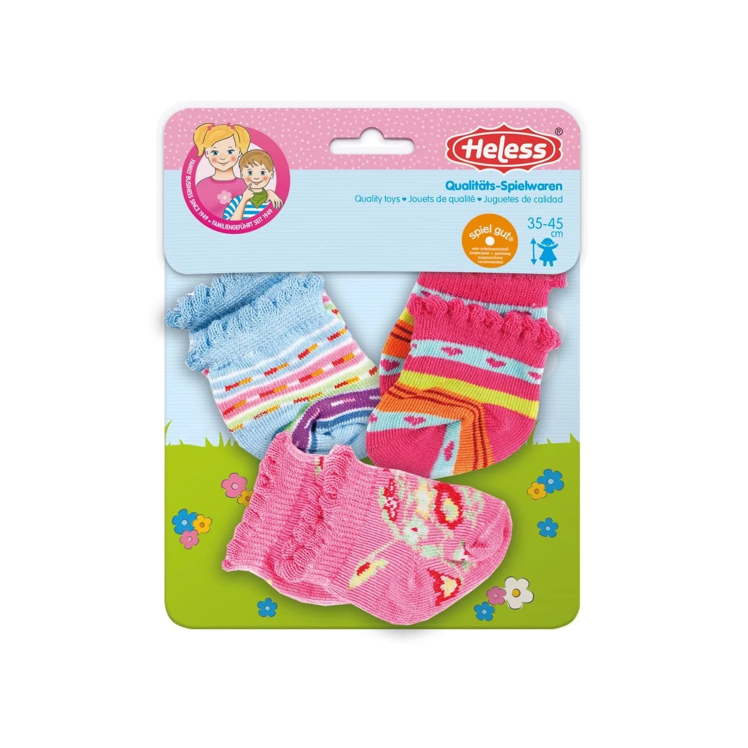 Носки Heless 873Heless для кукол (3 пары), фото №1 Носки Heless 873Heless для кукол (3 пары), фото №1