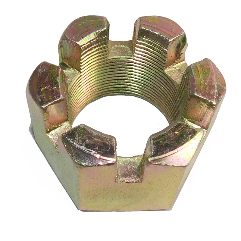 Гайка М33х1,5 пальца реактивного КРАЗ корончатая высокая 35мм 349605-П29, фото №1 Гайка М33х1,5 пальца реактивного КРАЗ корончатая высокая 35мм 349605-П29, фото №1