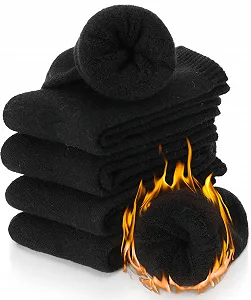 Женские носки из шерсти мериноса PROETRADE Термоноски Теплые толстые носки для походов Дышащие шерстяные носки Подарки Зимние носки 5 пар - Фото 1