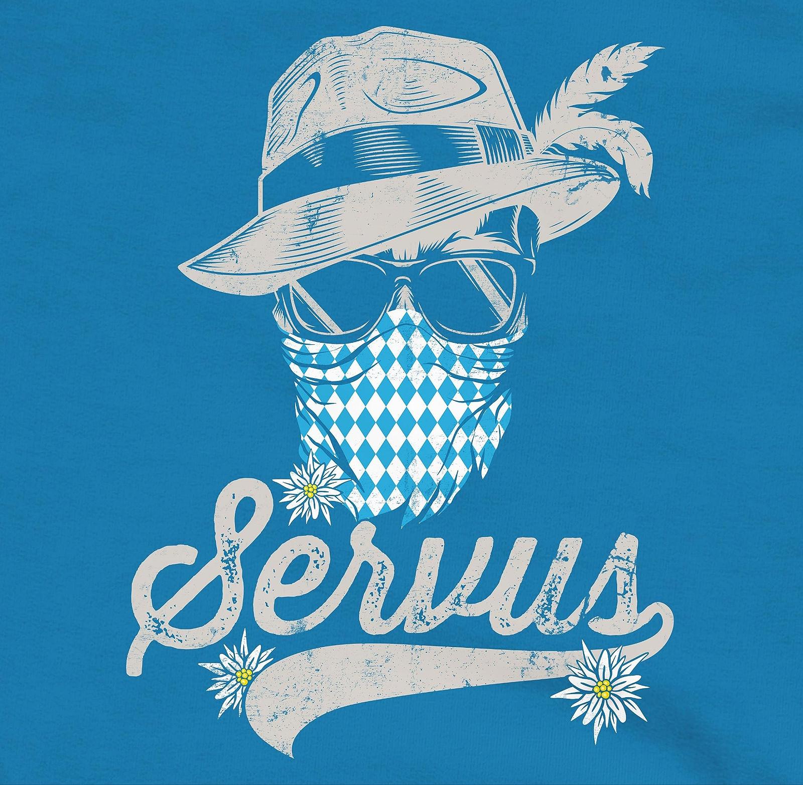 Толстовка Shirtracer Детская Для мальчиков и девочек Servus Череп Бавария Эдельвейс Традиционный Баварский Тироль Бавария, фото №2