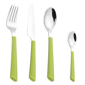 Купить Набор столовых приборов Esmeyer Jane 199-427, 24 предмета, полированные, с пластиковыми ручками, зеленый - Фото 1 Набор столовых приборов Esmeyer Jane 199-427, 24 предмета, полированные, с пластиковыми ручками, зеленый - Фото 1