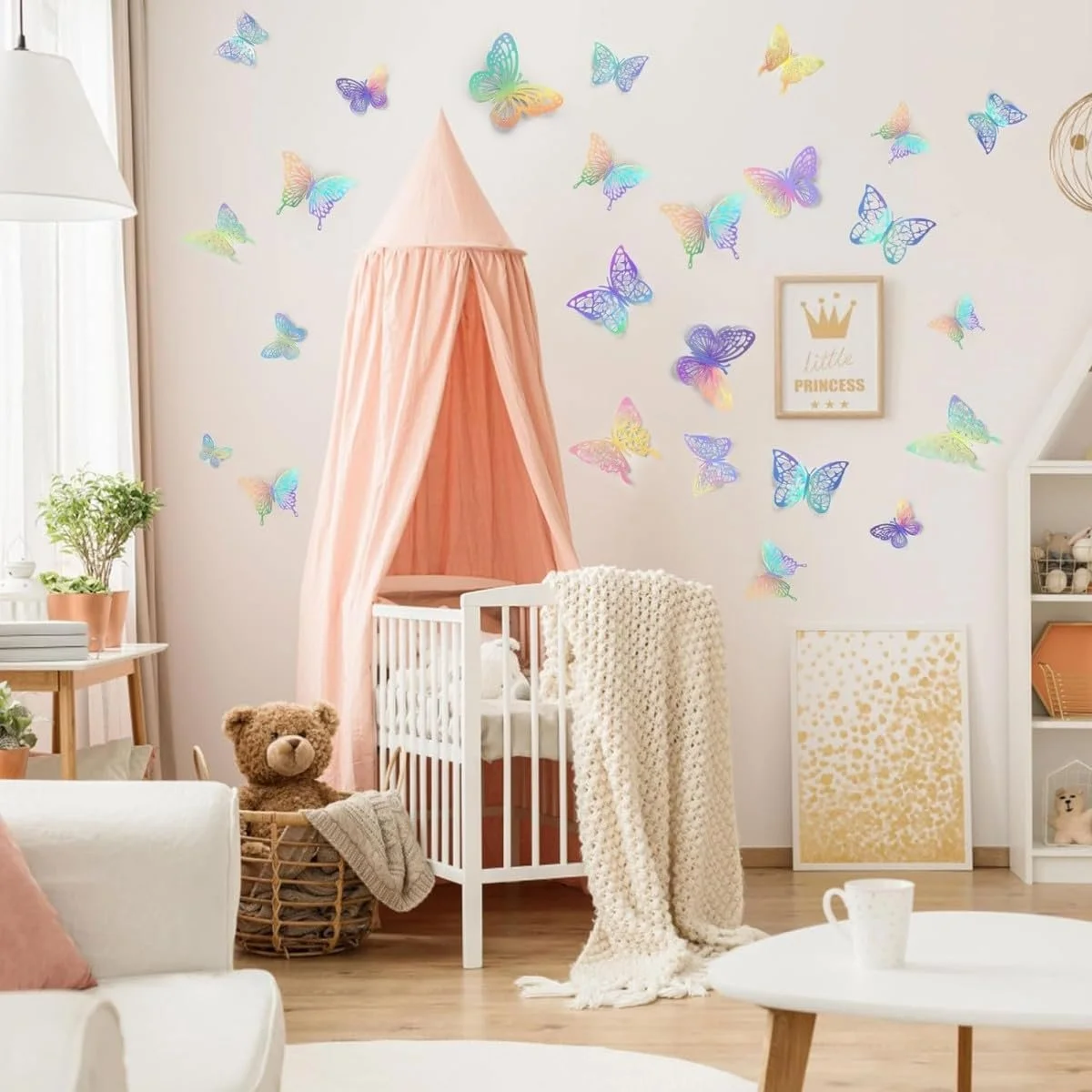 Наклейки на стіну 3D Метелики Набір 60 шт. Декоративні Знімні DIY, фото №3 Наклейки на стіну 3D Метелики Набір 60 шт. Декоративні Знімні DIY, фото №3