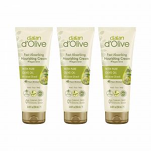 Крем для рук та тіла Dalan d'Olive 250 мл, набір 3 шт - Фото 1