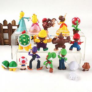 Супер Маріо Super Mario Супер Маріо кид брати Маріо набір фігурок ігрові фігурки 18 шт synthetic.ua - Фото 1