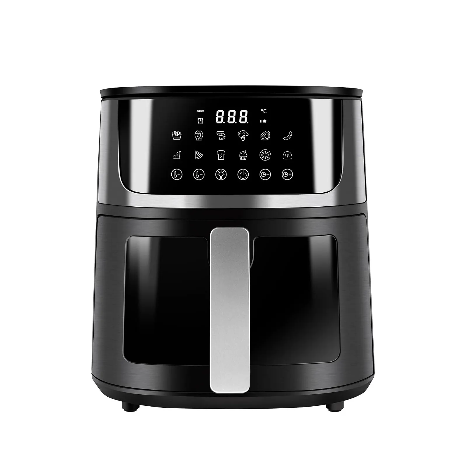 Мультипіч 5.5 л 1500 Вт сенсорна 10 режимів 40-200°C BPA / PFOA Free Чорний - Сріблястий, фото №1 Мультипіч 5.5 л 1500 Вт сенсорна 10 режимів 40-200°C BPA / PFOA Free Чорний - Сріблястий, фото №1