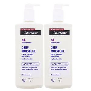 Лосьон для тела Neutrogena Deep Moisture Для чувствительной сухой кожи 400 мл (2 шт) - Фото 1