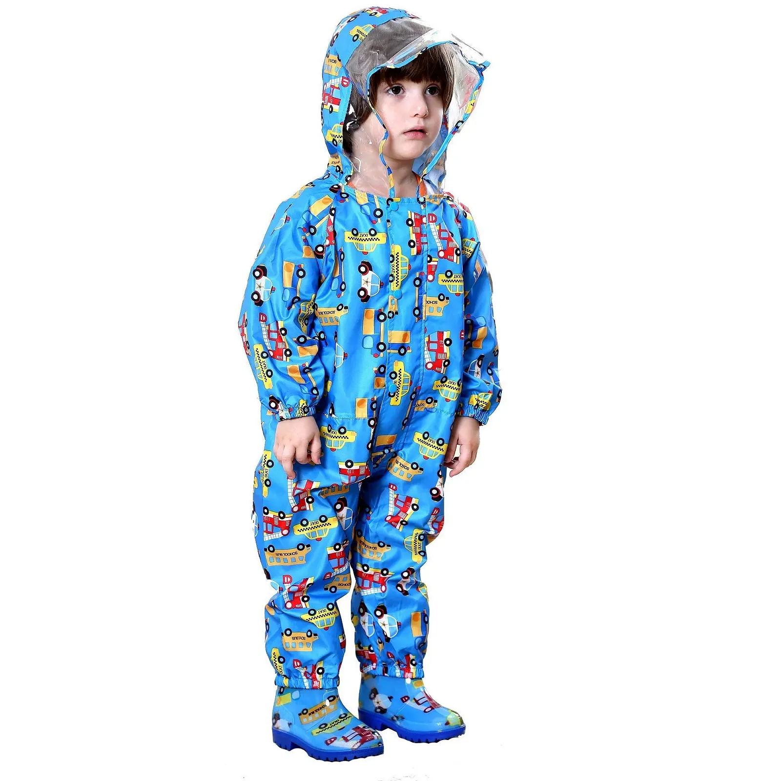 Дитячий дощовик JinBei для хлопчиків, дихаючий, водонепроникний, фото №4