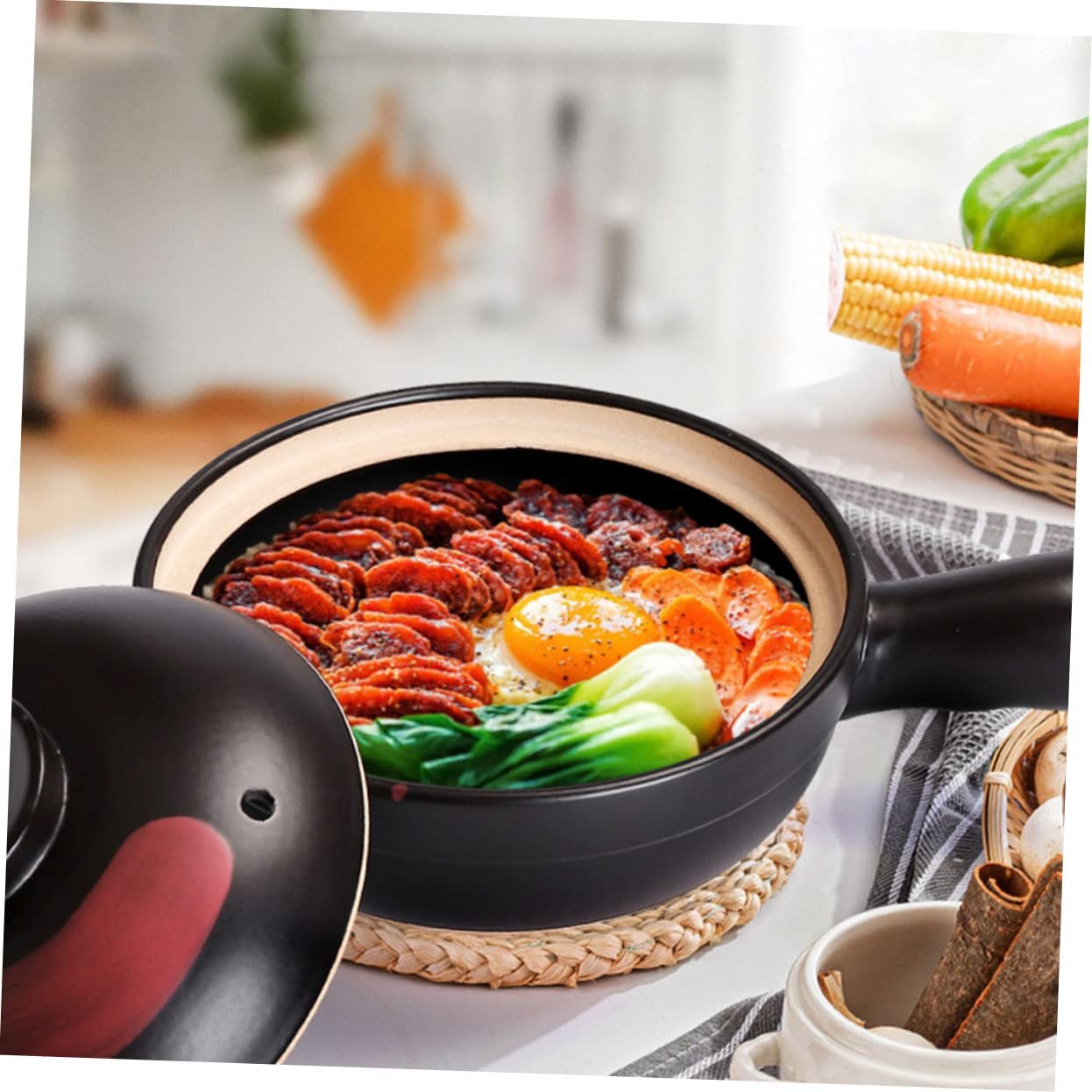 Ківш для запікання Ciieeo з ручкою для газових плит енергоефективний, фото №3