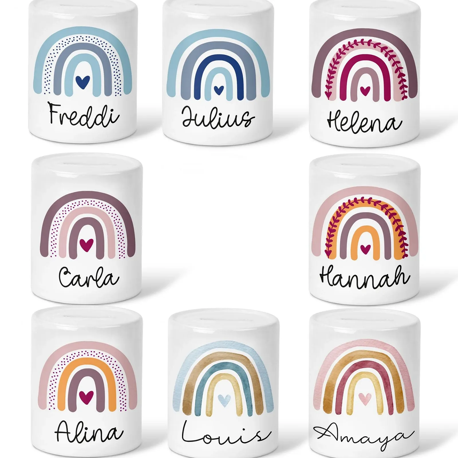 Скарбничка Персоналізована дитяча Веселка, фото №1