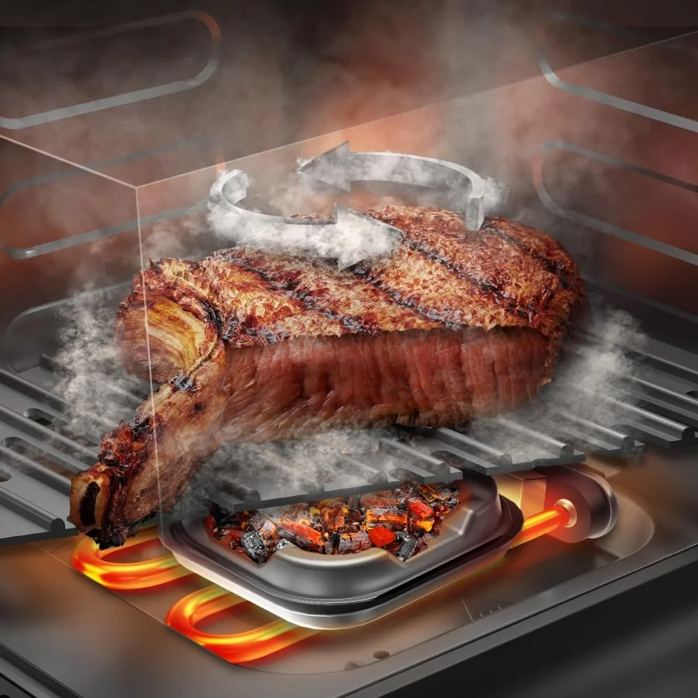 Мультипечь-гриль Cecotec Cecofry & Grill Smokin' 6500 Plus 6.5 Л 2200 Вт 10 программ, фото №2 Мультипечь-гриль Cecotec Cecofry & Grill Smokin' 6500 Plus 6.5 Л 2200 Вт 10 программ, фото №2