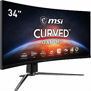 Монітор MSI MPG ARTYMIS 343CQRDE 34 дюйми 1000R Curved Gaming 3440 x 1440 (UWQHD) 165 Гц 1мс AMD FreeSync Premium VA HDR 400 Чорний - Фото 1