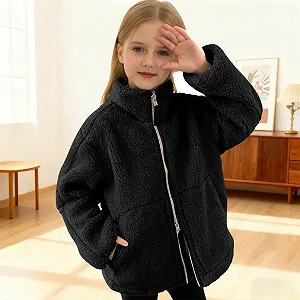 Куртка Teddy Sfwqoifou Флісова для Дівчат synthetic.ua - Фото 1