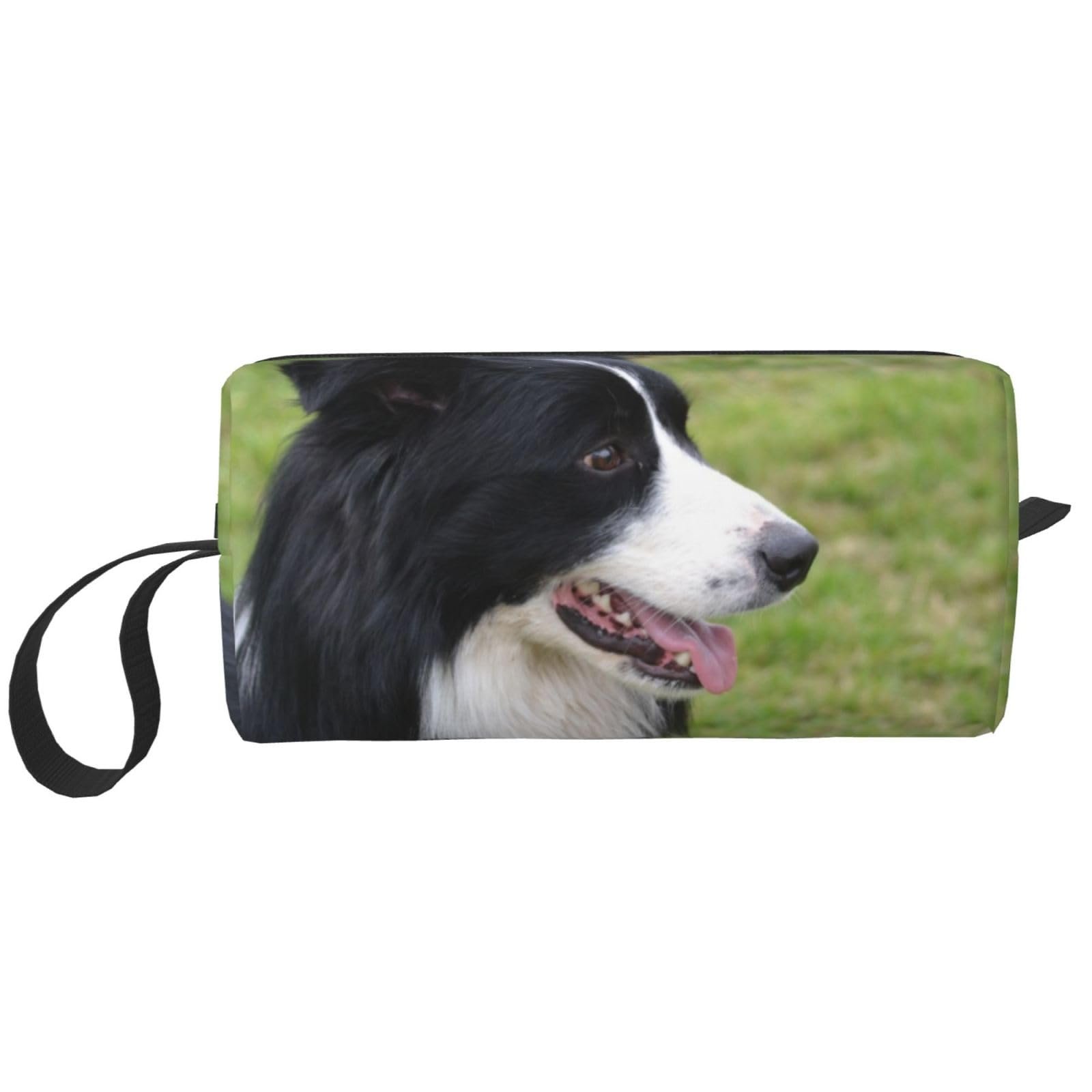 Косметичка Border Collie, портативна дорожня косметичка, органайзер, фото №1