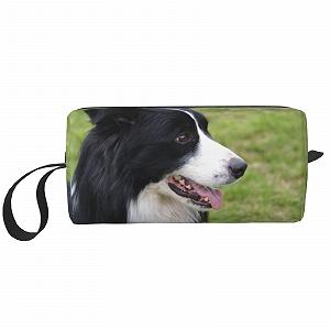 Косметичка Border Collie, портативна дорожня косметичка, органайзер - Фото 1