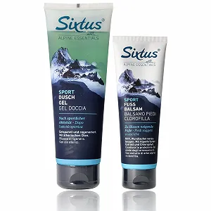 Набор для ухода Sixtus Sport бальзам для ног и гель для душа для нагруженной кожи (2 предмета) - Фото 1