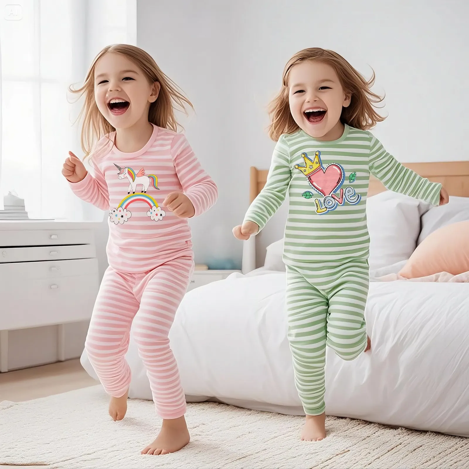 Комплект пижамы SOIBEEN для девочек, фото №2