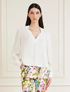 Купити Жіноча блуза Marciano by Guess - Chain Collar Blouse (4RGH009998Z) Біла - 42 - Фото 1 Жіноча блуза Marciano by Guess - Chain Collar Blouse (4RGH009998Z) Біла - 42 - Фото 1