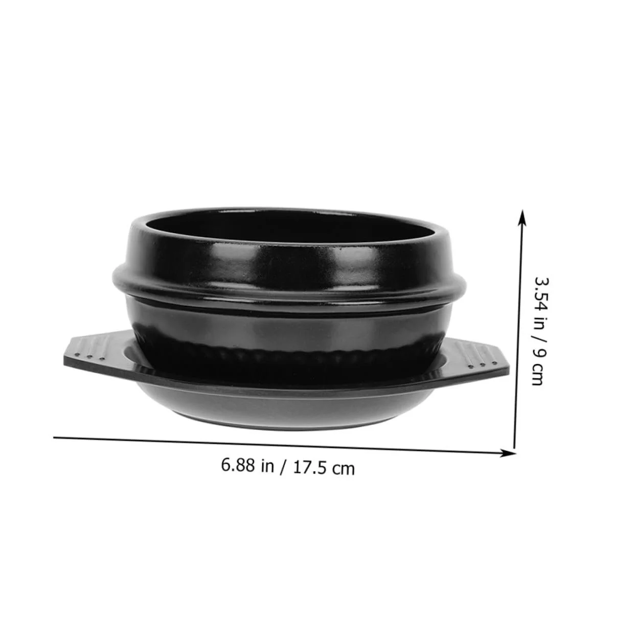 Кастрюля для тушения Керамическая с нескользящим поддоном Гладкая поверхность, фото №6