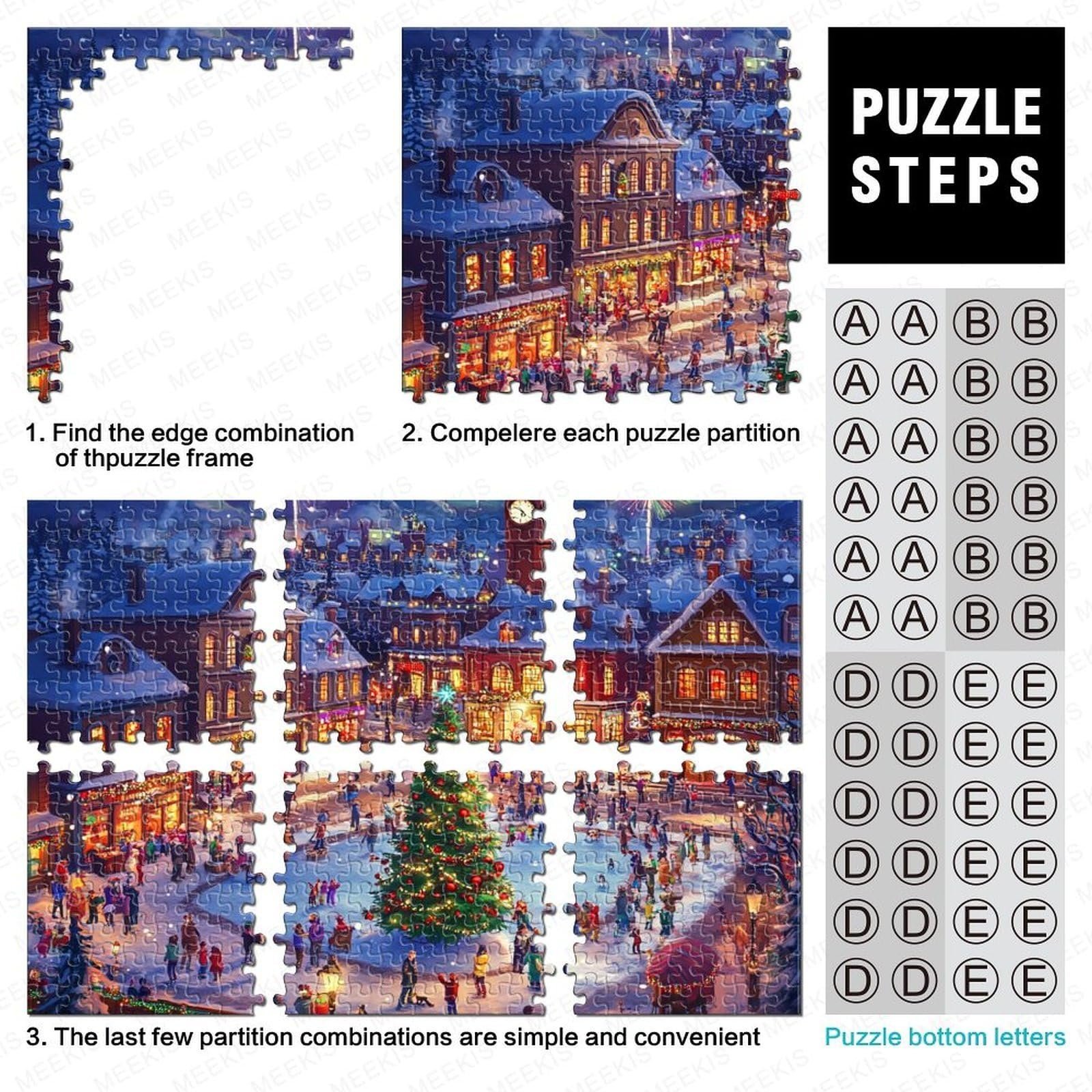 Пазл Рождественская елка у костра 1000 деталей 70 x 50 см, фото №4 Пазл Рождественская елка у костра 1000 деталей 70 x 50 см, фото №4