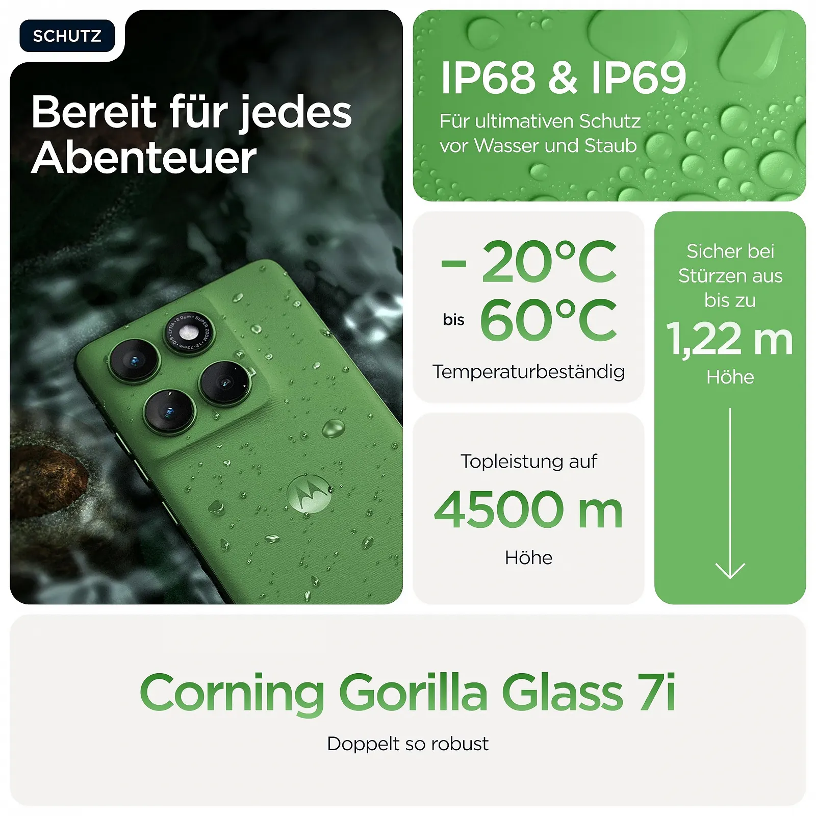 Смартфон Motorola Edge 60 6.67" POLED Gorilla Glass 7i 50 Мп Moto AI 12/512 ГБ 5100 мАг Pantone Shamrock з тримачем, фото №5 Смартфон Motorola Edge 60 6.67" POLED Gorilla Glass 7i 50 Мп Moto AI 12/512 ГБ 5100 мАг Pantone Shamrock з тримачем, фото №5