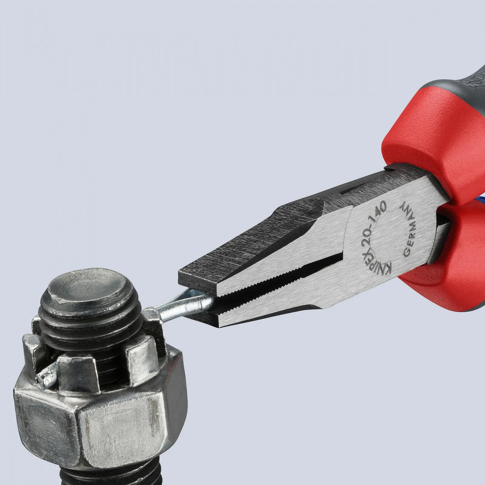 Плоскогубцы KNIPEX 20 02 140 с комфортными ручками, черные, атramentized, 140 мм, фото №4