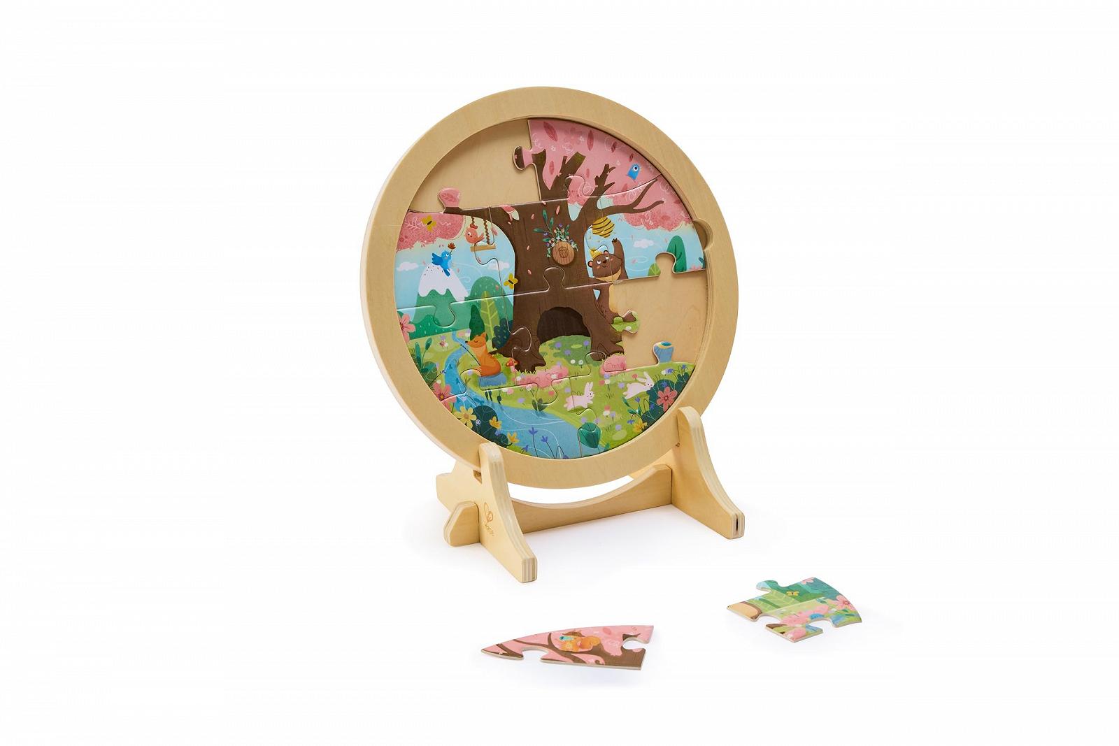 Набір багатошарових пазлів 4 Seasons 10, 12, 16 та 18 елементів, фото №4